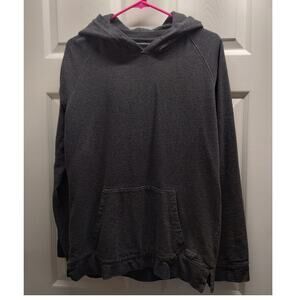 American Eagle Men's Size Small Charcoal Gray Stonewashed Heavyweight Hoodie